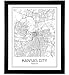 MotivatedWallArt Kansas City Map City Map Posters Kansas City Poster Missouri Art Missouri Map Kansas City Art Minimalist Poster Scandinavian Poster Black and White Map Wall Art Map Art 8x10