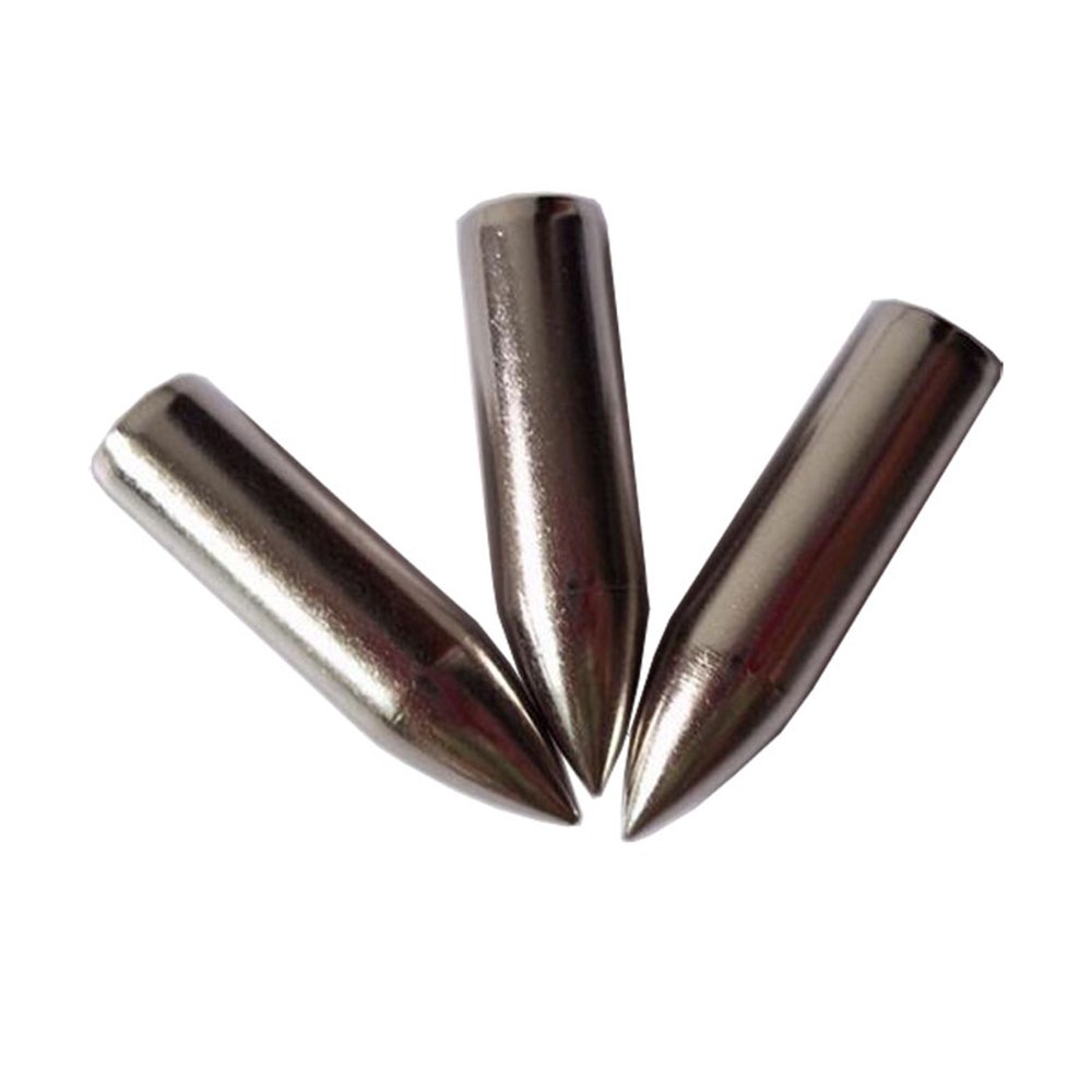 ZSHJG 24pcs Archery Arrow Points Hunting Arrowheads Arrow Broadheads Arrow Tips Target Practice Arrowhead for ID 8mm Wooden Bamboo Arrows