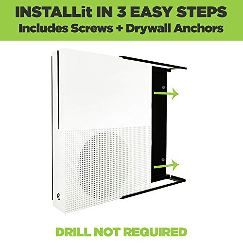 HIDEit Mounts X1S Wall Mount for Xbox One S Patented in 2019, Made in