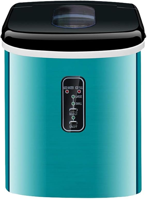 QJJML Mini Ice Machine, New Compact, Fully Automatic, 16KG Ice Per Day