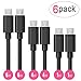 COVERY Micro USB Cable Android, 6 Pack (2x1ft,2x4ft,2x6ft) Micro USB Cable for Android Devices, Samsung Galaxy, Sony, Motorola and More (Special-6-Pack)