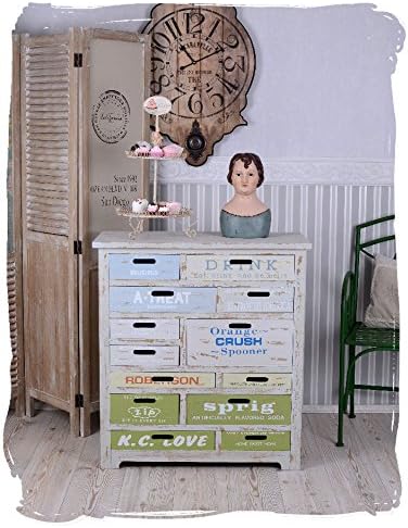 Vintage Kommode Shabby Chic Home Apothekerschrank Landhausstil Palazzo Exclusive Amazon De Kuche Haushalt