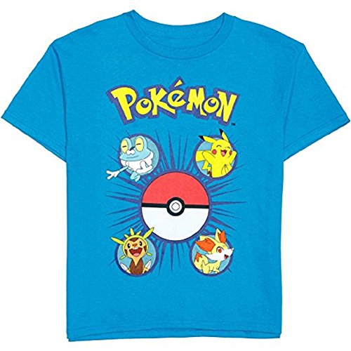 Pokemon Little Boys' Pikachu Pokeball Party Tee M(5/6)