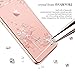 Sunba Youth Phone Case, Clear iPhone 6s Plus Case for Girls, Mini Bling High Heel with Swarovski Element Crystal for iPhone 6 Plus 6S Plus, Transparent Hard PC, Rosegold