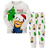Blcswan Kids Merry Christmas PJS Pants Set 2 Pcs Cotton Sleepwear Suits 12M-10Y