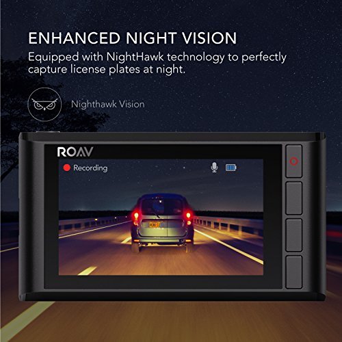 Roav-by-Anker-Dash-Cam-C2-FHD-1080P-3-LCD-4-Lane-Wide-Angle-View-Lens-G-Sensor-WDR-Loop-Recording-Night-Mode-2-Port-Charger-No-Wifi-or-APP