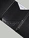 EXENTRI Leather Trifold Wallet - RFID Blocking w/Stainless Steel Locking Clip (Black)