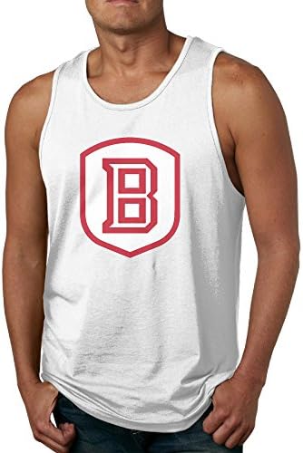Men's Bradley Braves Logo Tank Top-White