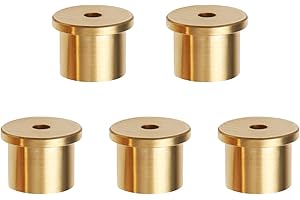 Be In Your Mind 5pcs Golf Club Weight Head Brass Shaft Tip Weights Weight Head Accessories Suitable for Steel Wood Steel Iron Shafts (2/4/6/8/10g)