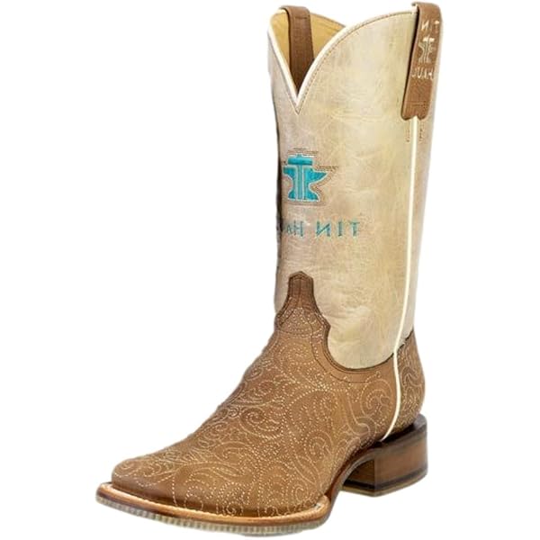 Amazon.com | Tin Haul Women's Weavealicious Western Boot Broad