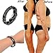 Owill Magnetic Weight Loss Bracelet Hand String Slimming Body Stimulating Acupoints Gallstone Bracelet (A, Black A)