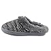 MUK LUKS Women's Women's Pattern Knit Clogs-Grey MARL Mule