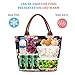 LOKASS Lunch Bag Cooler Bag Food Insulated Bag Lunch Box Tote Bag Picnic Heat Preservation Cold Bag for Women Adults Work Office (Peony)