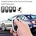 Qiaoba Smart Premium TPU Fall Car Key Soft Plating Protection Shell Case Cover,Key Fob Case for Accord Civic CRV Pilot Odyssey (Silver)