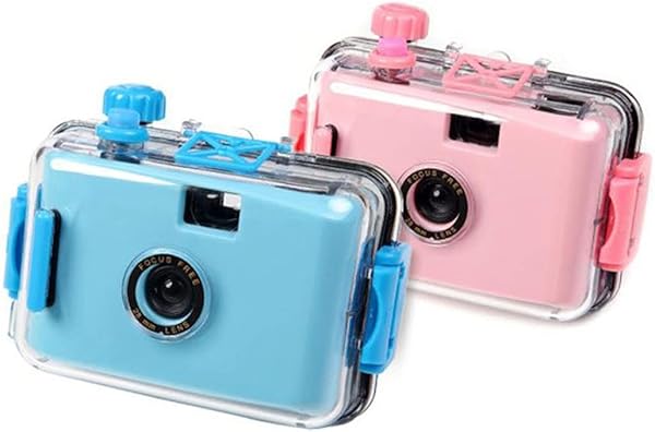 1Pc Multiple Waterproof Camera Film Underwater Diving Retro Camera Anti Fall Double Buckle Color Random