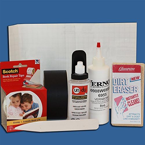 Book Care and Repair Kit - Essential Products for Home or Small Libraries