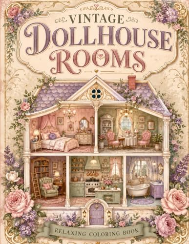 Amazon.com: Antique Dollhouse Coloring: Enchanting Miniature
