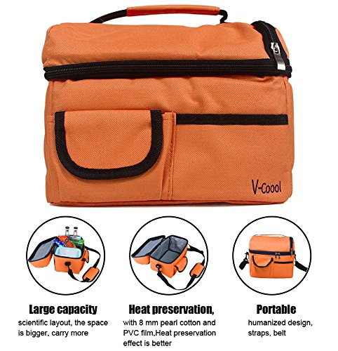 Ufine 8L Cooler Bags Fit and Fresh Lunch Tote Bag for Working Camping Outdoor Waterproof