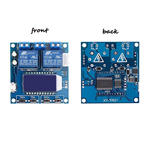 Iceyon Humidity Temperature Controller Module DC 12V Display Digital Thermostat Humidistat Controller Automatic Constant Temperature and Humidity Controller with SHT20 Sensor and Dual Relay Outputs - Thumbnail 2