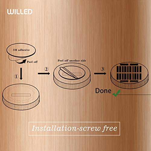 Solar Deck Light, Big Solar Charging Panel, 24 LEDs, Warm White Dock Light for Step, Pathway, Driveway, Garden, 1 PACK