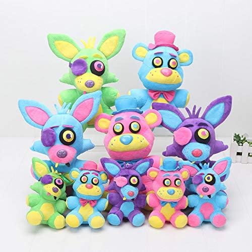 Grocoto Movies & TV - Five Nights at Freddy Blacklight Freddy Neon Foxy Neon Foxy Blacklight FNAF Plush Doll Stuffed Toy Five Nights at Freddy's 1 PCs