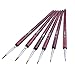 eBoot 6 Pieces Detail Paint Brush Set Miniature Brushes for Watercolor and Acrylic Painting (Wine Red)