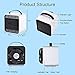 JYSW Air Conditioner Fan, Personal Portable Mini Air Cooler Fan USB Personal Air Space Cooler Fan with 3 Speeds and Night Light, for Home Room Office Outdoorsï¼ˆSizeï¼š4.7 5 5.1 inches