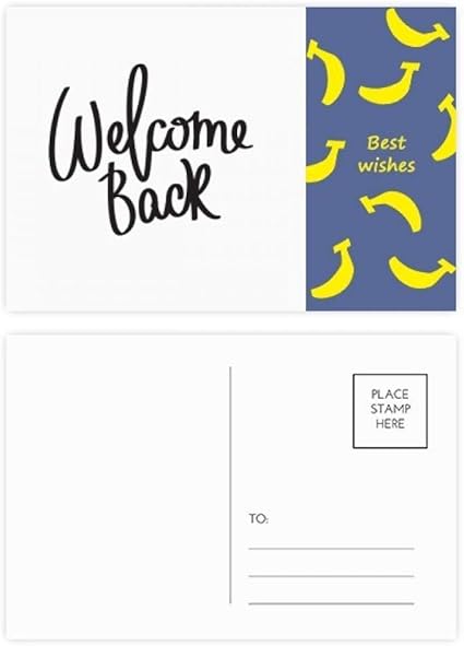 Lot De Cartes Postales Avec Citation Welcome Back Amazon Fr Fournitures De Bureau