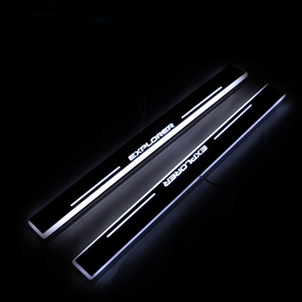 YXSMTB Threshold pedal streamer welcome light for Ford Explorer 2011 2012 2013 2014