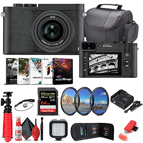 Leica Q2 Monochrom Digital Camera (19055) + 64GB Memory Card + Corel