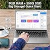 Slim Computer Laptop15.6”, Intel J4125 Quad Core 8GB DDR4,256GB SSD, Windows 11 Compatible, PC Notebook 1080P Windows…