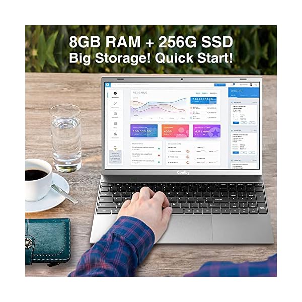 Slim Computer Laptop15.6”, Intel J4125 Quad Core 8GB DDR4,256GB SSD, Windows 11 Compatible, PC Notebook 1080P Windows…