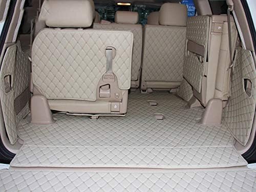 Gerwhdfhnbcv Full set car trunk mats + Rear door mat for Toyota Land Cruiser 200 2019-2007 7 seats waterproof cargo liner mats boot carpets