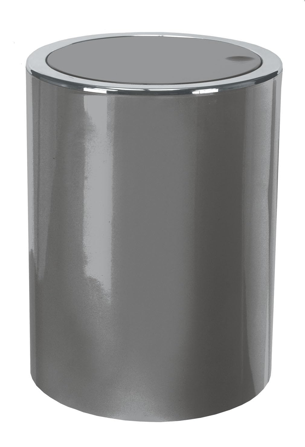 Kleine Wolke Swing Bin, AS Plastic, Platinum Grey, 19 x 24,5 cm