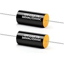 Cermant 2PCS Capacitor Frequency Divider 250V 2.2UF Car Tweeter