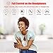 LETSCOM Bluetooth Headphones V5.0 IPX7 Waterproof, Wireless Sport Earphones, HiFi Bass Stereo Sweatproof Earbuds W/Mic, Noise Cancelling Headset for Workout, Running, Gym, 8 Hours Play time