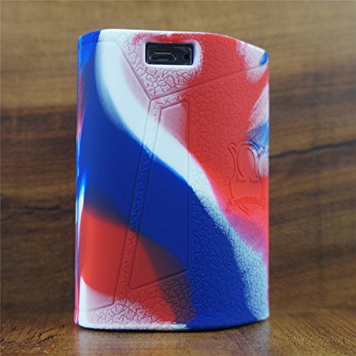ModShield ByJojo for Smok GX350 350W TC Silicone Case GX 350 Skin Cover Sleeve Wrap Shield (Red/White/Blue)