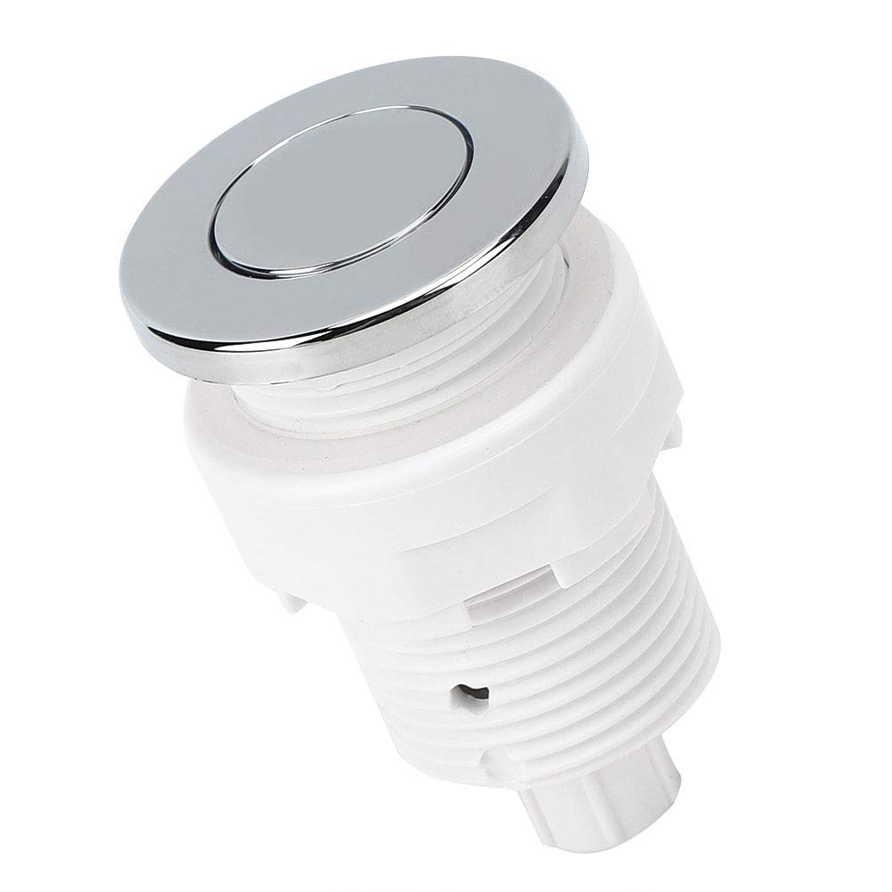 TOPINCN Air Button Switch, 28mm Waterproof, Push Button Operation, Chrome