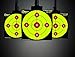 EASYSHOT Sight-in Shooting Targets – Paper Targets with 1 x 1-inch Grid – High-Contrast Color Targets for Shootin (100, 13X13 Bullseye Yellow)
