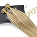 Sunny Remy Blonde Mixed Hair Extensions Prebonded U Nail Tip Human Hair Extensions Straight Weave 18