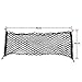 ZILONG Cargo Net Hammock Trunk Organizer Vehicle Storage with 4 Adjustable Hook Black (Y123)