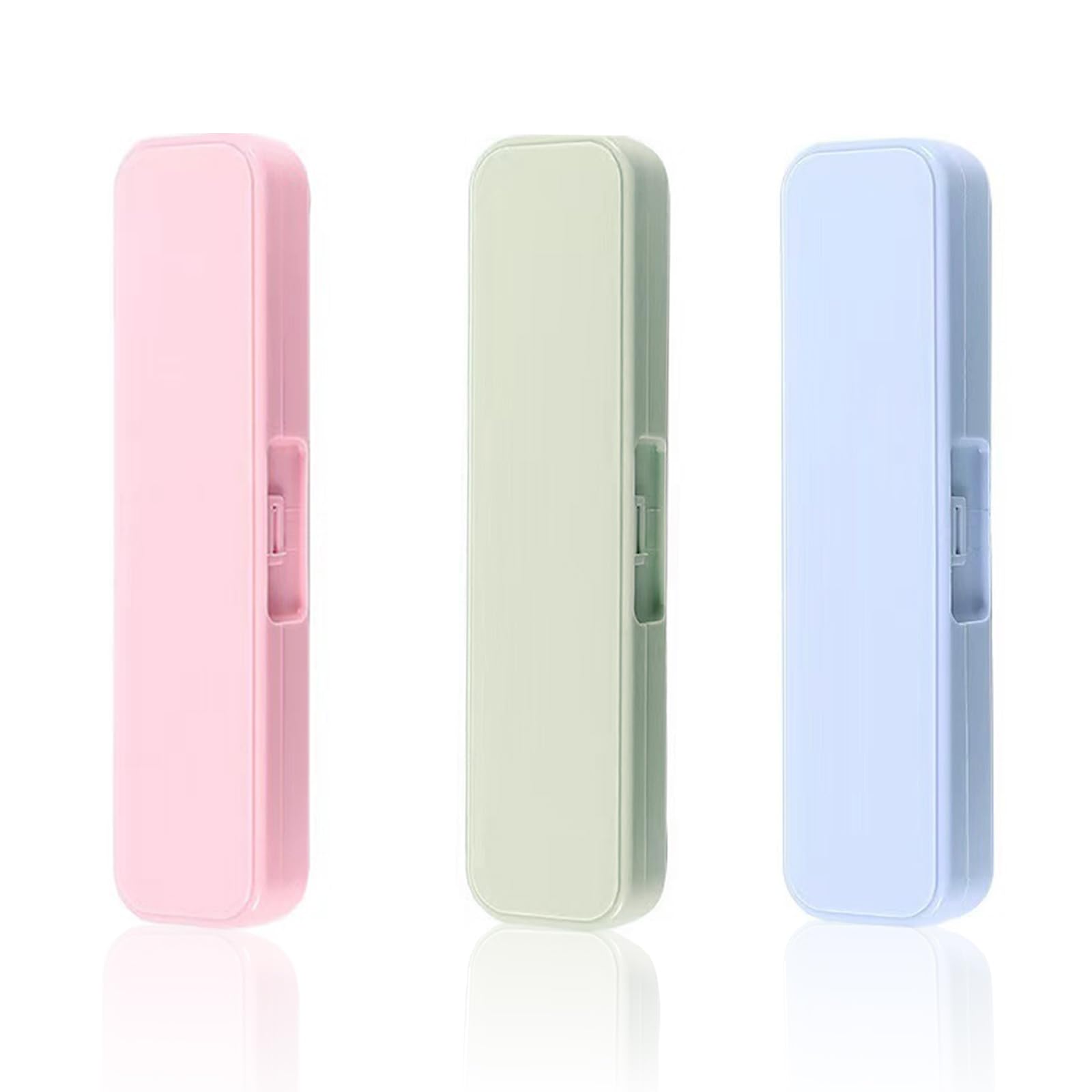 YUDAWN Portable Cutlery Box, 3 PCS Travel Cutlery Case Reusable Utensil Tableware Storage Case Flatware Box for Fork Spoon Chopsticks Office School Camping