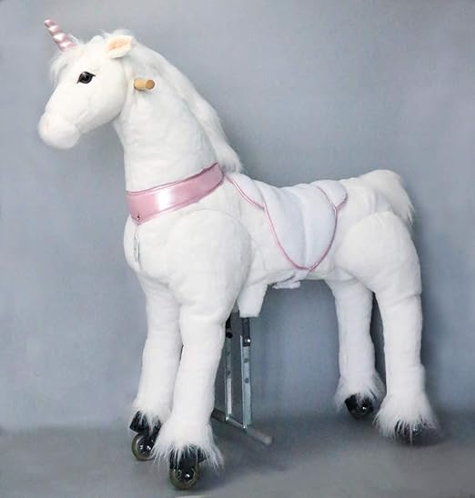 large unicorn rocking horse