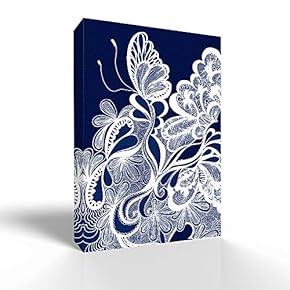 Canvas Wall Art Traditional Tie-Dyeing Art Pictures Home Wall Decorations for Bedroom Living Room Paintings Canvas Prints Framed - 12x18 inches