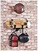 SAAINT Decorative Black Basketball Rack, Basketball Wall Hanger, Plastic Ball Claw