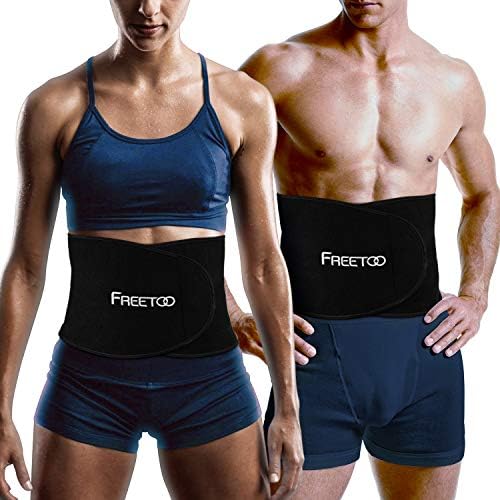 FREETOO Shape-Up Belt, Diet Belt, For Men and Women, Compression Belt, For Lower Back Support, Perspiration, Unisex, Tummy Tightening, Sweat Burning, Weight Loss, Exercise, Adjustable Abdominal Muscle