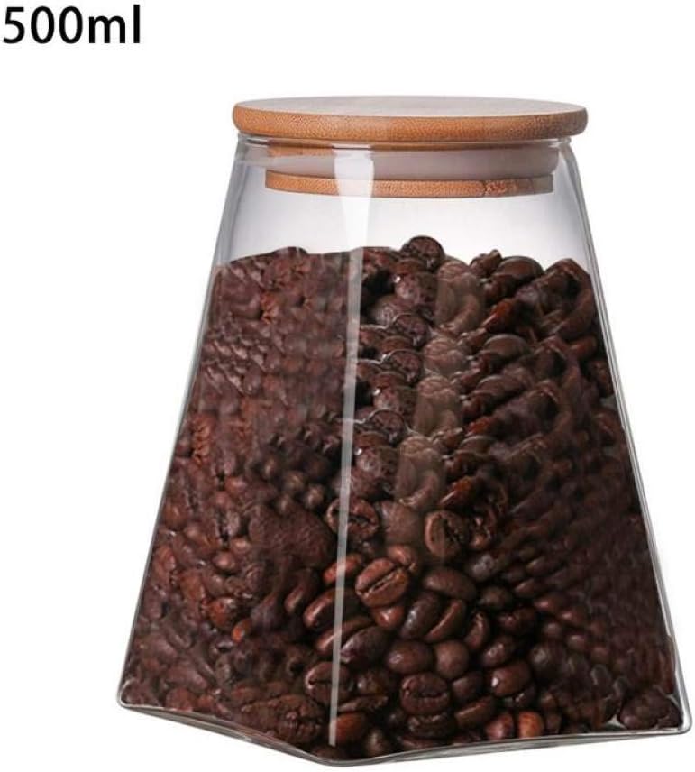 JINGMEIQQ Spice Jars，Spices Container Transparent Glass Sealed Storage Bottles Candy Glass Jars Tea Boxes Kitchen Storage Food Grains Sugar Home Kitchen Accessories