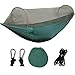 Wagen Hammock with Mosquito Net, Extra Light Parachute Nylon Fabric Hammock Net, Tree Tent for Outdoors/ Camping/ Garden/ Backyard, 98x47 Inch, Deep Green