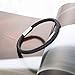 murtoo Mens Bracelet Bead Leather Bracaelet, Black Steel Chain and Tiger Eye Bead Bracelet and Cuff for Men with Adjustable Clasp (Dark Black, 7.50)