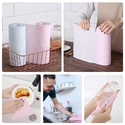 KitchLife Reusable Bamboo Paper Towels 3 Rolls = 12 Months Supply